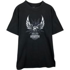 古着 90年代 Harley-Davidson ハーレーダビッドソン 鷲柄 イーグル柄 モーターサイクル バイクTシャツ USA製 メンズXL相当/eaa637020