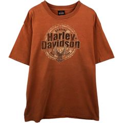古着 00年代 ハーレーダビッドソン Harley-Davidson 鷲柄 イーグル柄 星条旗柄 モーターサイクル バイクTシャツ USA製/eaa637014