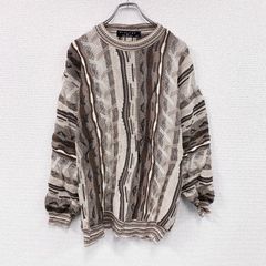 超美品】USA製90s St.Croix 3D knit 総柄ニット - メルカリ