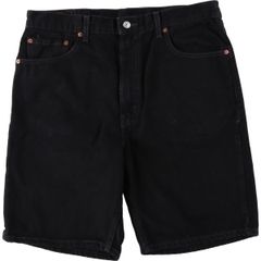 Levi's 550 ブラックデニム ショートパンツ W34 - メルカリ