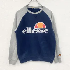 ellesse　エレッセ　スウェット/トレーナー　紺　ネイビー　グレー　Sサイズ　古着【値引き交渉OK！】のサムネイル