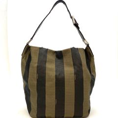 FENDI】トートバッグ ストライプ柄 マルチカラー 南京錠 肩かけ - メルカリ