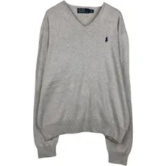 古着 ラルフローレン Ralph Lauren POLO by Ralph Lauren Vネック ピマコットンニットセーター メンズM相当/eaa637228