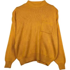古着 90年代 ギャップ GAP オールドギャップ モックネック リブ編み コットンニットセーター 英国製 メンズL相当 ヴィンテージ/eaa637517