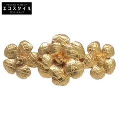 CHANEL　シャネル　【美品】98A マトラッセ カメリアモチーフ バレッタ/