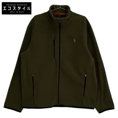 POLO RALPH LAUREN　ポロ ラルフローレン　ブルー カーキ フリース ジャケット　XL