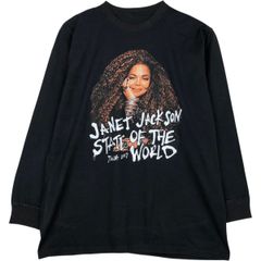 Janet JacksonジャネットジャクソンツアーTシャツrap T XL - メルカリ