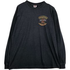 レア 袖プリHarley-Davidson Deadwood 長袖Tシャツ XL - メルカリ