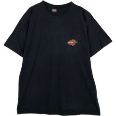 古着 00年代 ハーレーダビッドソン Harley-Davidson 鷲柄 イーグル柄 ファイヤーパターン モーターサイクル バイクTシャツ/eaa636933
