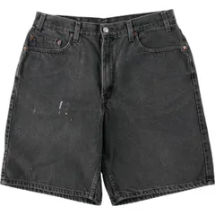 古着 リーバイス Levi's 550 ブラックデニムショーツ ショートパンツ メンズw34相当 ヴィンテージ/eaa637125