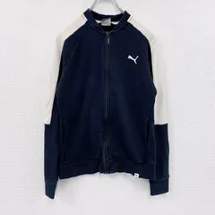 PUMA　プーマ　トラックジャケット/ジャージ　黒　ブラック　Sサイズ　古着【値引き交渉OK！】