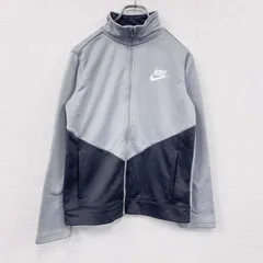 NIKE　ナイキ　トラックジャケット/ジャージ　デカロゴ　灰色　グレー　Lサイズ　古着【値引き交渉OK！】
