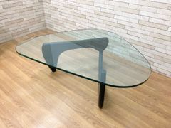 ◇IDC大塚家具 イサムノグチ リプロダクト品 コーヒーテーブル ガラス