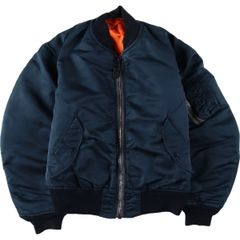ALPHA 80s 旧タグ USA製 MA-1 フライトジャケット ネイビー S - メルカリ