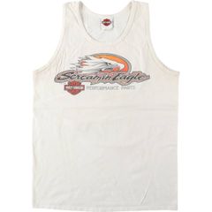 古着 ハーレーダビッドソン Harley-Davidson 鷲柄 イーグル柄 ノースリーブ モーターサイクル バイクTシャツ メンズM相当/eaa637578