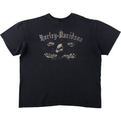 古着 00年代 ハーレーダビッドソン Harley-Davidson ドクロ柄 スカル柄 モーターサイクル バイクTシャツ メンズXXL相当/eaa637595
