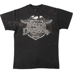 古着 90年代 ハーレーダビッドソン Harley-Davidson 鷲柄 イーグル柄 モーターサイクル バイクTシャツ USA製 メンズM相当/eaa637608