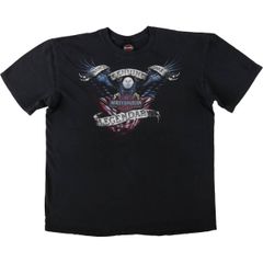 古着 ハーレーダビッドソン Harley-Davidson 鷲柄 イーグル柄 モーターサイクル バイクTシャツ メンズXL相当/eaa637592