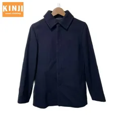 【中古】　A.P.C.　ジャケット　ステンカラーコート　アウター　ウール　無地　シングルボタン　フランス製　古着　/1587のサムネイル
