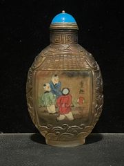 中国古美術 宋代 龍泉窯 梅子青釉 瓜形瓶 花瓶 文房置物 茶道具 青磁