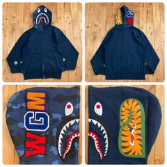 ☆XL☆ BAPE スター パーカー ネイビー a bathing ape star BAPE STA