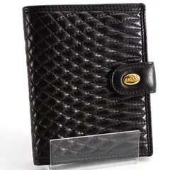 BALLY バリー Bi-fold Wallet 二つ折り財布 がま口 Black ブラック キルティングレザー レディース 女性のサムネイル