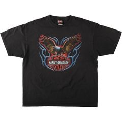古着 ハーレーダビッドソン Harley-Davidson 鷲柄 イーグル柄 モーターサイクル バイクTシャツ メンズXL相当/eaa637066