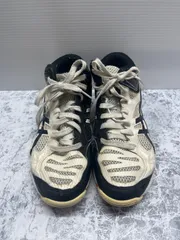 送料無料！！asics アシックス　レディース、キッズシューズ　メッシュタイプ　ホワイト×ブラック　サイズ23.5cm   #80512MO261