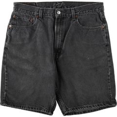 90s USA製 Levi's 550 ブラック デニム ハーフパンツ W36 - メルカリ
