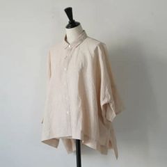 マーガレット ハウエル 桜色のLINEN VOILE シャツ ブラウス - メルカリ