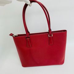 2607-71｜美品｜バーバリー トートバッグ レザー レッド ノバチェック