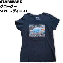 【レディースL】STAR WARS　The Mandalorian スターウォーズ　グローグー　マンダロリアン　Tシャツ　2612　【古着】のサムネイル
