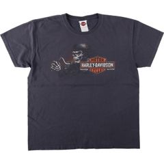 古着 ハーレーダビッドソン Harley-Davidson ドクロ柄 スカル柄 モーターサイクル バイクTシャツ メンズXL相当/eaa636283
