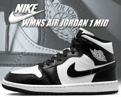 ナイキ ウィメンズ エアジョーダン 1 ミッド NIKE WMNS AIR JORDAN 1 MID white/black-white dv0991-101 スニーカー AJ1 ホワイト ブラック