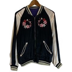 【美品】菊池京子さん★kkcloset★スカジャン マルチカラーボーダー　リブ 美品】菊池京子さん☆kkcloset☆スカジャン マルチカラーボーダー リブ
