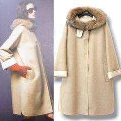 美品 定価45万円 FOXEY フォクシー カシミヤ100% ファー コート - メルカリ