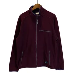 【中古】　L.L.Bean　フリース　ジャケット　ハイネック　フルジップ　無地　アウトドア　古着　/1152