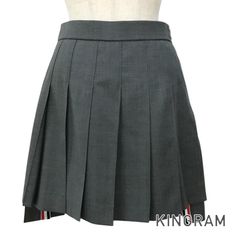 Thom Browne. シアサッカーミディ丈 プリーツスカート36 - メルカリ