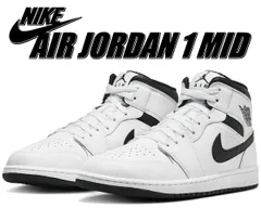 ナイキ エアジョーダン 1 ミッド NIKE AIR JORDAN 1 MID white/black-white-black dq8426-132 ホワイト ブラック スニーカー AJ1