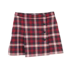 ディオール Dior スカート CDロゴボタン タータンチェック ウール スカート レディース Used Aのサムネイル