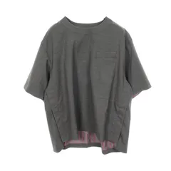 サカイ Sacai カットソー SUITING PULLOVER 半袖 グレー ウール カットソー メンズ Used Aのサムネイル