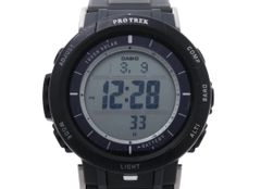 極美品 PROTREK PRW-3000 電波ソーラー ブラック グレー 稼働 - メルカリ