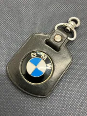 【441301092704】BMW純正 レザー キーホルダー ヴィンテージ エンブレム 本革 ブラックのサムネイル