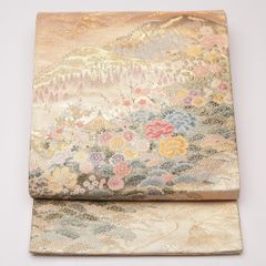 美品】豪華絢爛!!袋帯 【正絹 六通】 逸品 金糸 成人式 - メルカリ