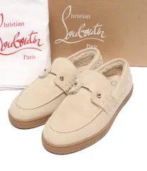 美品 クリスチャンルブタン ボートシューズ シアリング デッキシューズ ホワイト レディース SIZE 37 (24cm) Christian Louboutinのサムネイル
