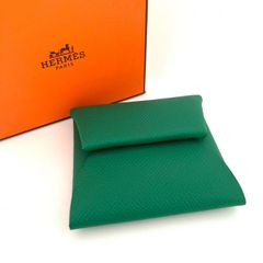 新品】エルメス バスティア ヴェルソ 小銭入れ オレンジ✖️ライム
