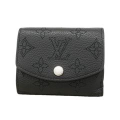 ルイヴィトン モノグラム マヒナ イリス XS 三つ折り財布 ブラック IC