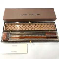 【希少】LOUIS VUITTON 25周年記念 モノグラム チョップスティック 箸＆箸置きセット 鑑定済み 正規品 ルイ・ヴィトンのサムネイル
