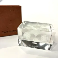 LOUIS VUITTON ノベルティ モノグラム クリスタル ペーパーウェイト 3D 鑑定済み 正規品 ルイ・ヴィトンのサムネイル