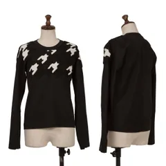 ノアール ケイ ニノミヤnoir kei ninomiya パイル貼り付けカットソー 黒白XSのサムネイル